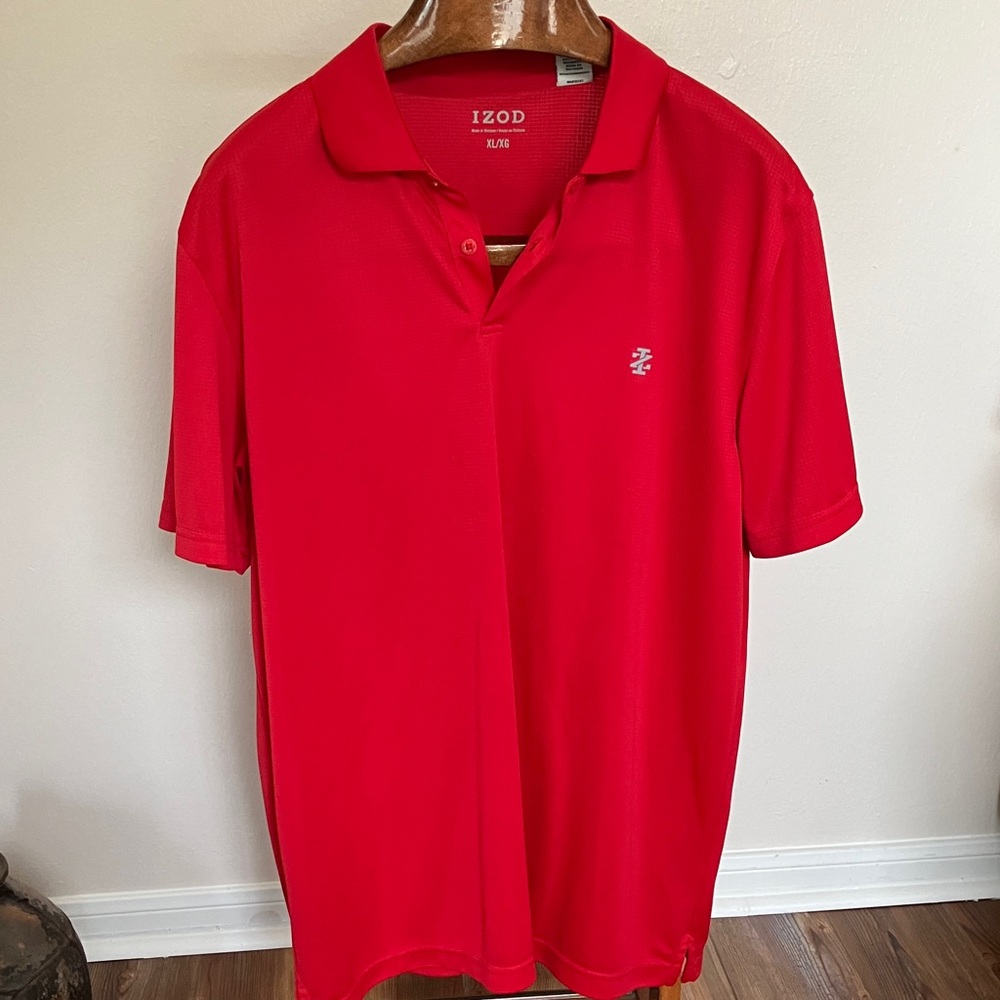 Izod Men's Vibrant Red Polo Shirt